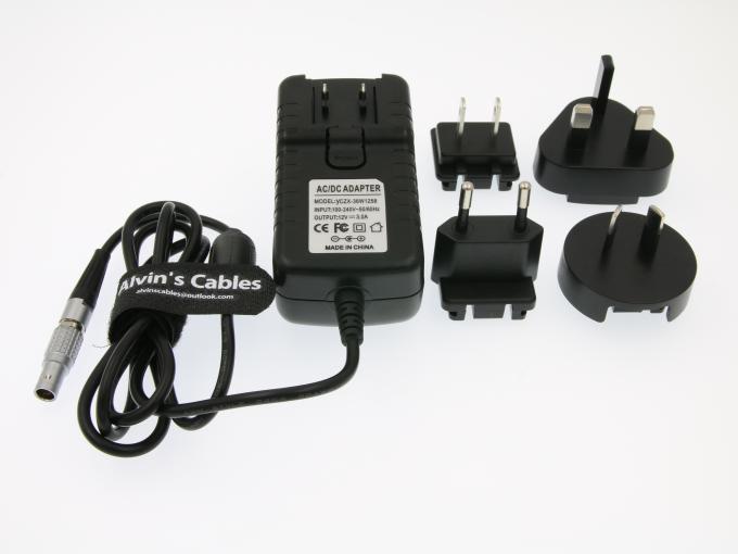 Pin do cabo 2 do conversor do adaptador do poder de Teradek dos cabos de Alvin à C.A. universal com as tomadas BRITÂNICAS do AU da UE dos E.U. para o azevinho do cubo de Teradek