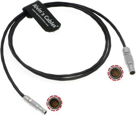 Alvin'S Cables Timecode-Cable For Sound Devices 833 To RED DSMC2 Camera 5 Pin Male To 4 Pin Time Code Input Cable 1M