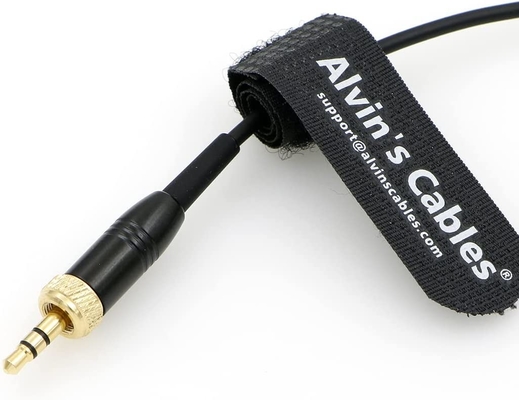 Alvin'S Cables Timecode Cable For Canon R5C From Deity Tentacle Sync 3.5mm Lock TRS To Right Angle DIN 1.0/2.3 Time Code