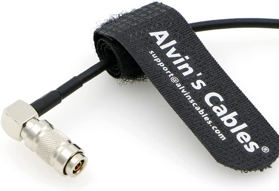 Alvin'S Cables Timecode Cable For Canon R5C From Deity Tentacle Sync 3.5mm Lock TRS To Right Angle DIN 1.0/2.3 Time Code