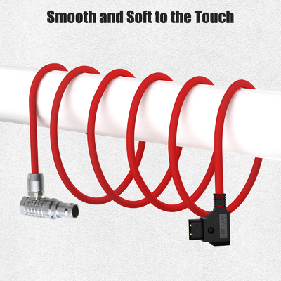 Alvin's Cables RED Komodo-X Power Cable for RED DSMC3 DSMC2 Epic Scarlet V-Raptor, for DJI Ronin 4D, Ultra Soft & Flexible D-Tap to 6 Pin Female Right Angle Cable 1M/39.4inches