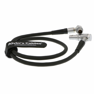 Alvin's Cables Teradek Bond ARRI Alexa Camera Power Cable 2 Pin Male Right Angle to 2 Pin