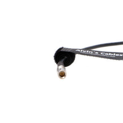 Timecode Cable For Canon R5C DIN 1.0/2.3 To 3.5mm TRS 90 Degree Time Code Cord Compatible With Tentacle Sync