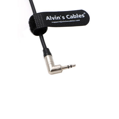 Timecode Cable For Canon R5C DIN 1.0/2.3 To 3.5mm TRS 90 Degree Time Code Cord Compatible With Tentacle Sync