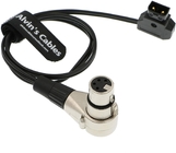 Alvin'S Cables Luxury D Tap To XLR 4 Pin Female Right Angle Power Cable For ARRI Camera Monitor