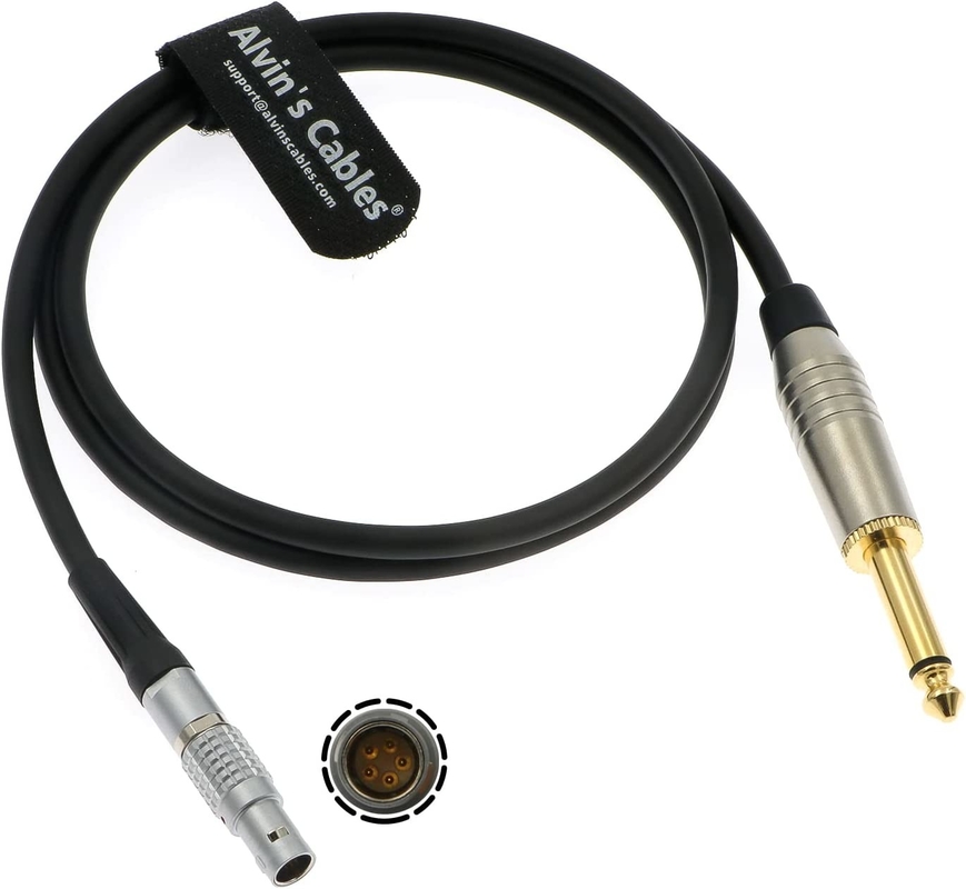 Timecode Cable For Sound Devices 833 To Denecke TS-3 Slate 5 Pin Male To 1/4'' Mono TS Time Code Bidirectional Cable 1m