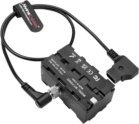 Alvin's Cabos D-tap para Duplo Lado NP-F Dummy Battery Power Cable para Atomos Ninja Dome SmallHD Dome Feelworld Monitor, NP-F550 Dome F570 Dome F770 Dome F970 Dummy Battery Power Adapter com Type-C Port,60CM Dome24in