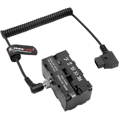 Alvin's D Tap to NP F Dummy Battery Cable para Atomos Ninja Monitors Enrolado Tipo C 58 caracteres